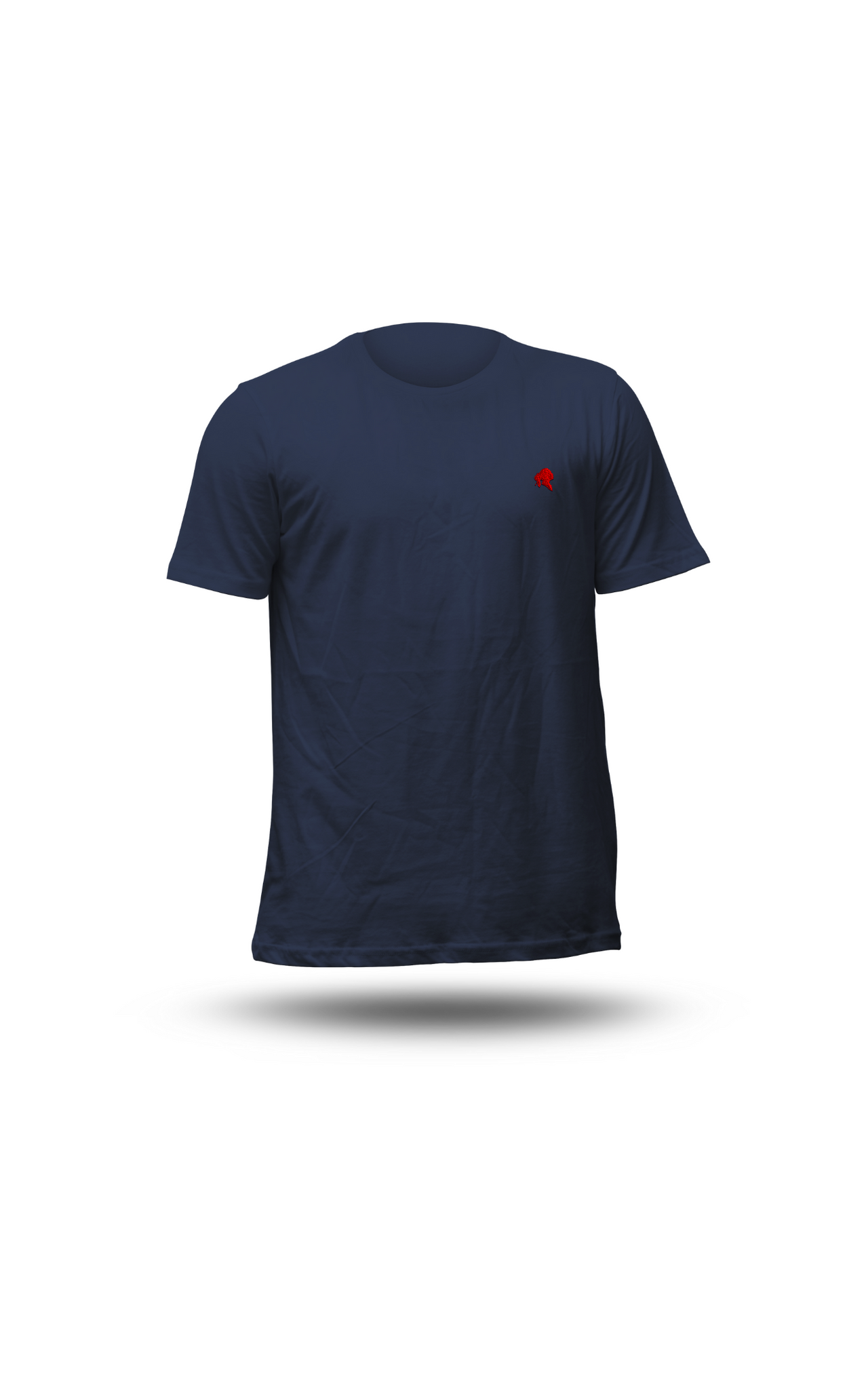 TEE-SHIRT COL ROND BLEU